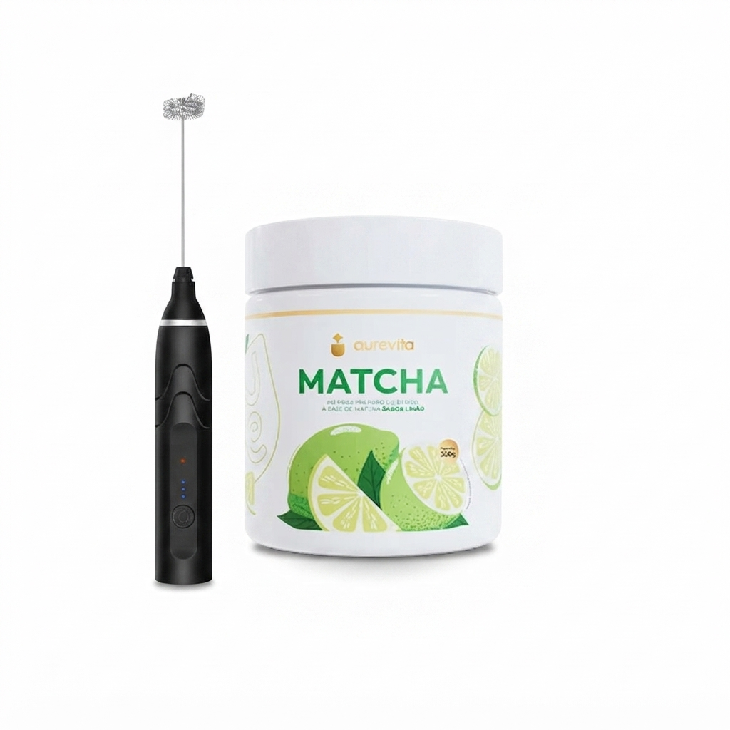 Matcha Aurevita — 1 unidade + mixer